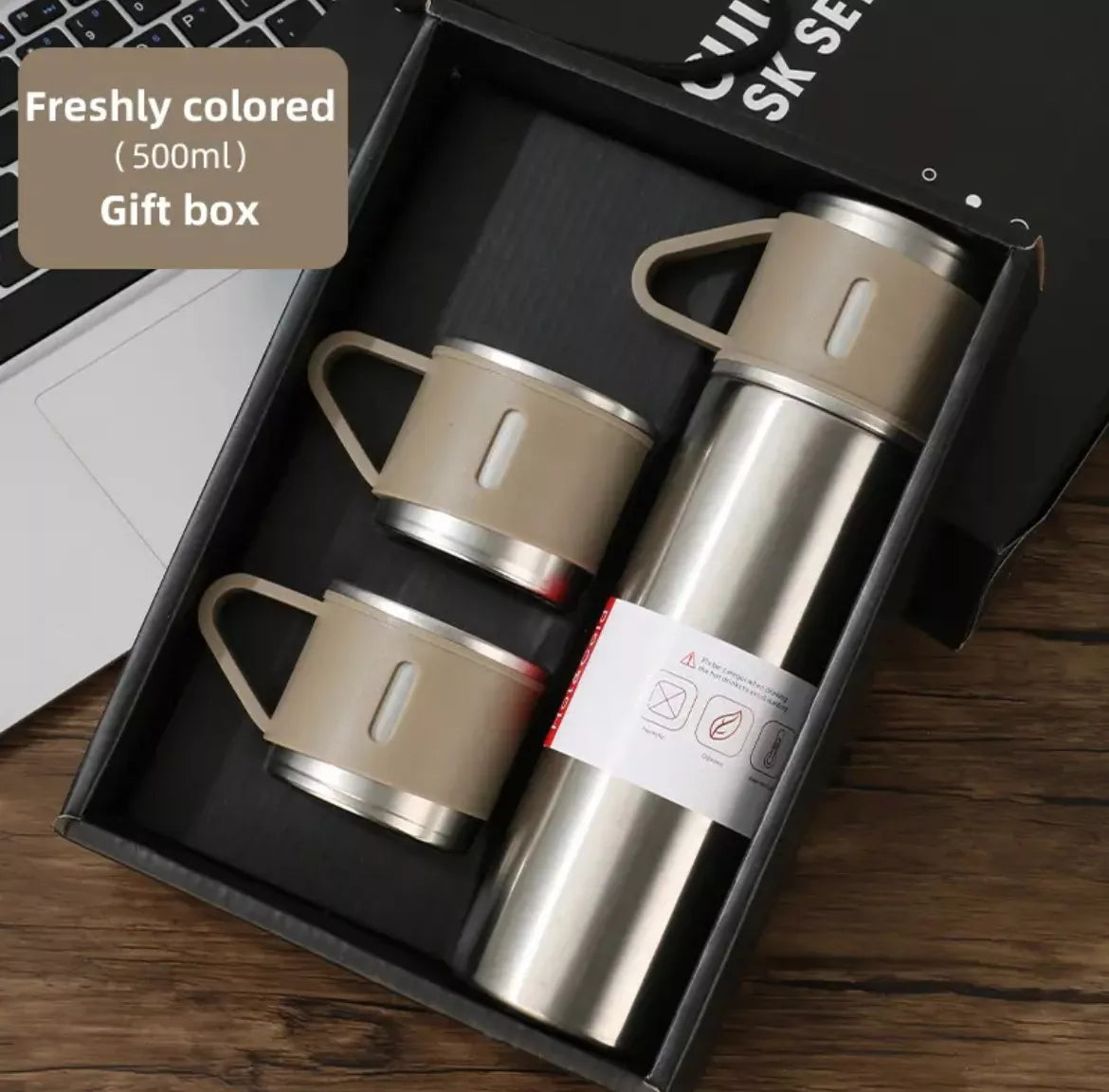 Set Termo Temperatura Acero Inoxidable