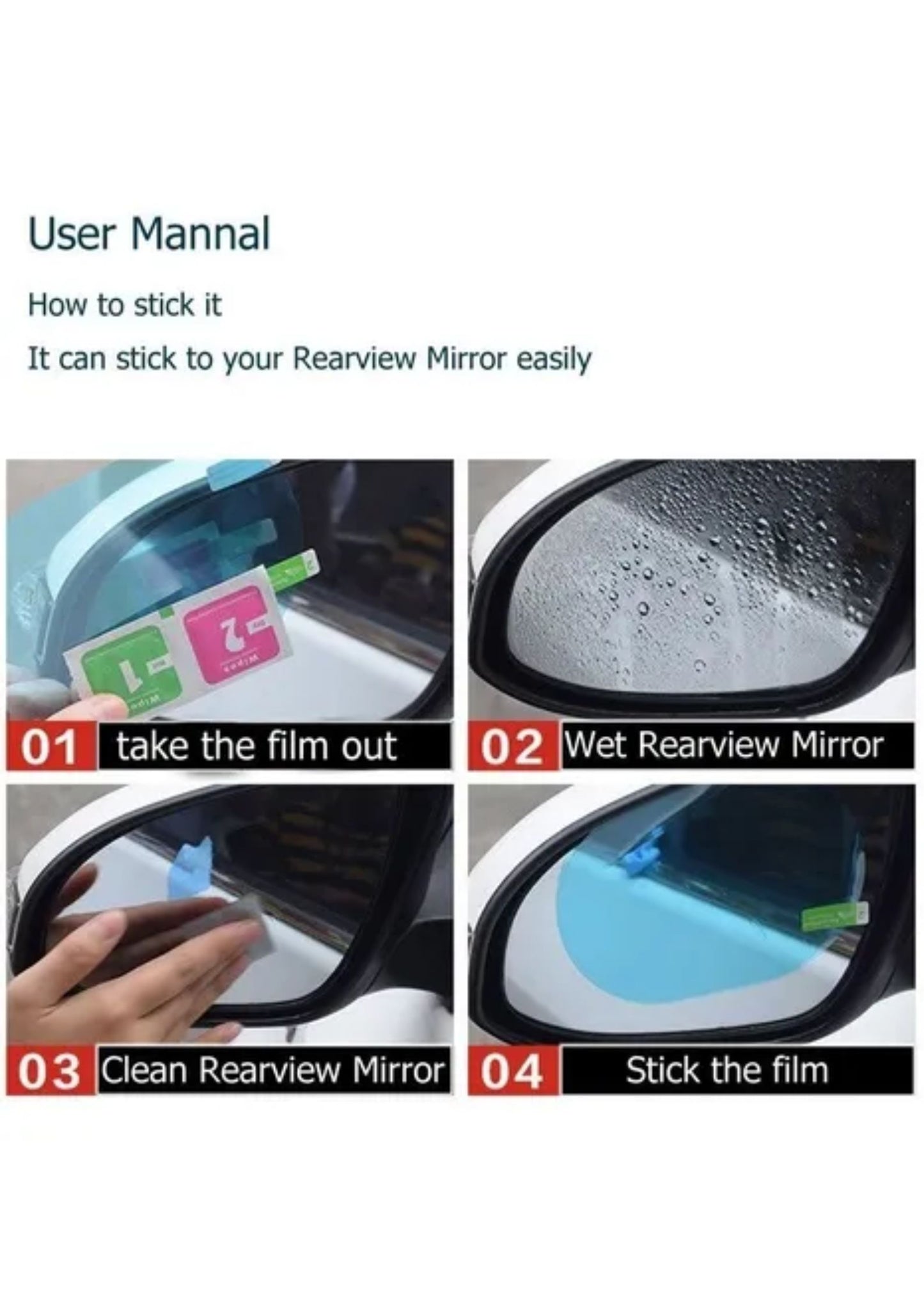 Combo: 2unds Antiempañante Espejos Carro