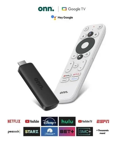 Onn 2k FHD Streaming Stick Con Google TV