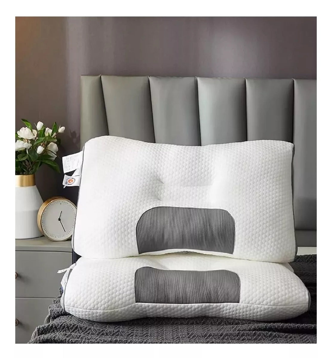 Combo De 2 Almohadas 3d Algodon Full Cal