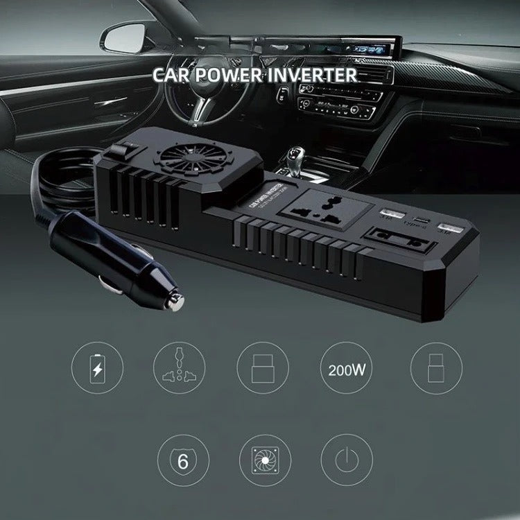 CONVERTIDOR ENERGIA PARA CARRO 200W