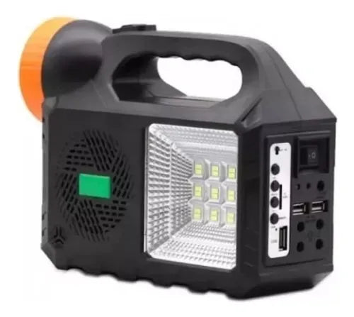 PARLANTE PANEL SOLAR CON LAMPARA GD-102